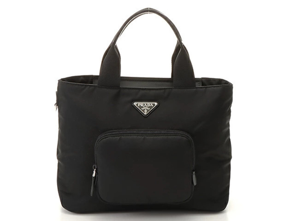 Prada Padded Tote Bag Black